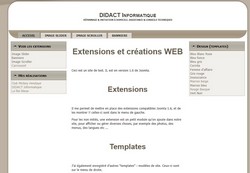 Site de tests DIDACT Informatique Site de tests DIDACT Informatique